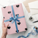 Search for black heart wrapping paper Girly