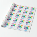 Search for rainbow unicorn wrapping paper Girl