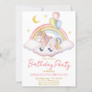 Search for watercolor unicorn invitations Moon and stars