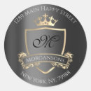 Search for crown monogram stickers Gold