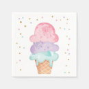 Search for ice cream cone napkins Pink