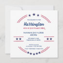 Search for independence day invitations Red white blue