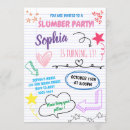 Search for kids pajama party invitations Girl sleepover party