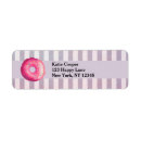 Search for frosted return address labels Doughnut