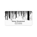 Search for winter landscape return address labels Nature
