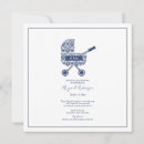 Search for pram baby shower invitations Damask