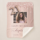 Search for 21st birthday blankets Blush pink