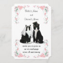 Search for black cat wedding invitations Black and white