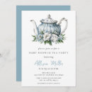 Search for tea party baby boy shower invitations Floral