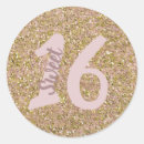 Search for blush pink glitter stickers Birthday