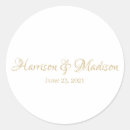 Search for gold wedding stickers Names