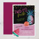 Search for second birthday invitations Two tti frutti