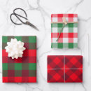 Search for red and white plaid wrapping paper Buffalo check