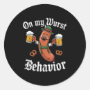 Search for german sausage stickers Beer