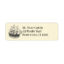 Search for pirate ship return address labels Vintage