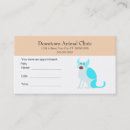 Search for veterinary clinic appointment cards Animal care