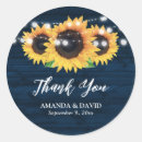 Search for sunflower favor stickers Navy blue