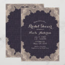 Search for vintage lace bridal shower invitations Rustic