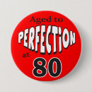 Search for funny 80th badges 80 years old