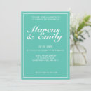 Search for aqua wedding invitations Blue