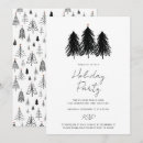 Search for black and white tree christmas invitations Elegant