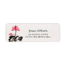 Search for red and black return address labels Floral
