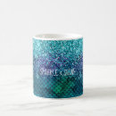 Search for aqua teal mugs Glitter