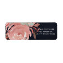 Search for peach floral return address labels Chic