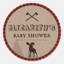 Search for lumberjack baby shower stickers For her