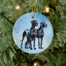 Search for great dane christmas tree decorations Watercolor