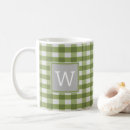 Search for plaid monogram mugs Rustic