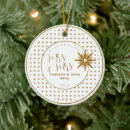 Search for brides round ceramic christmas tree decorations newly weds