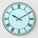 Search for blue roman numerals clocks Round