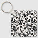 Search for black and white bear key rings Cartoon