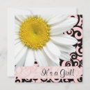 Search for daisy baby girl shower invitations Pink