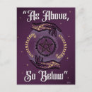 Search for wiccan art postcards Pentacle