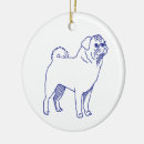 Search for mops christmas tree decorations Pug