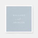 Search for dusty blue wedding napkins Traditional