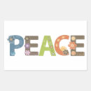 Search for peace on earth stickers Floral