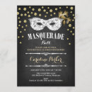 Search for black and white ball invitations Mask
