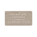 Search for rustic kraft paper wedding return address labels Simple