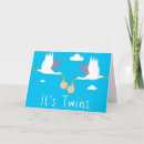 Search for birth of twin boys cards Blue