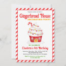 Search for gingerbread house birthday invitations Candy cane