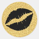 Search for lips stickers Gold