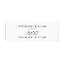 Search for christmas north pole return address labels Santa