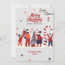 Search for cartoon family christmas cards Winter