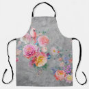 Search for birds and flowers aprons Colourful