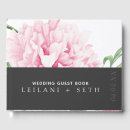 Search for floral wedding guest books Peony