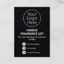 Search for black candle business cards Handmade