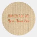 Search for homemade bakery stickers Rustic